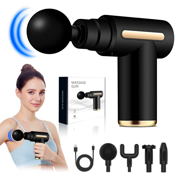 Premium Deep Tissue Massage Gun (4 Heads + Charger usb) - গ্যারান্টি সহ