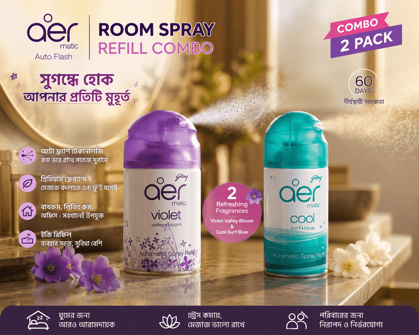 𝗔𝘂𝘁𝗼 𝗦𝗽𝗿𝗮𝘆 𝗥𝗲𝗳𝗶𝗹𝗹 (এক রিফিলেই ২২০০ বার স্প্রে) - ২ পিস রিফিলে 100% FREE DELIVERY