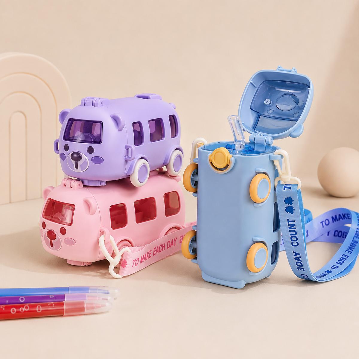 Bus shape water bottle